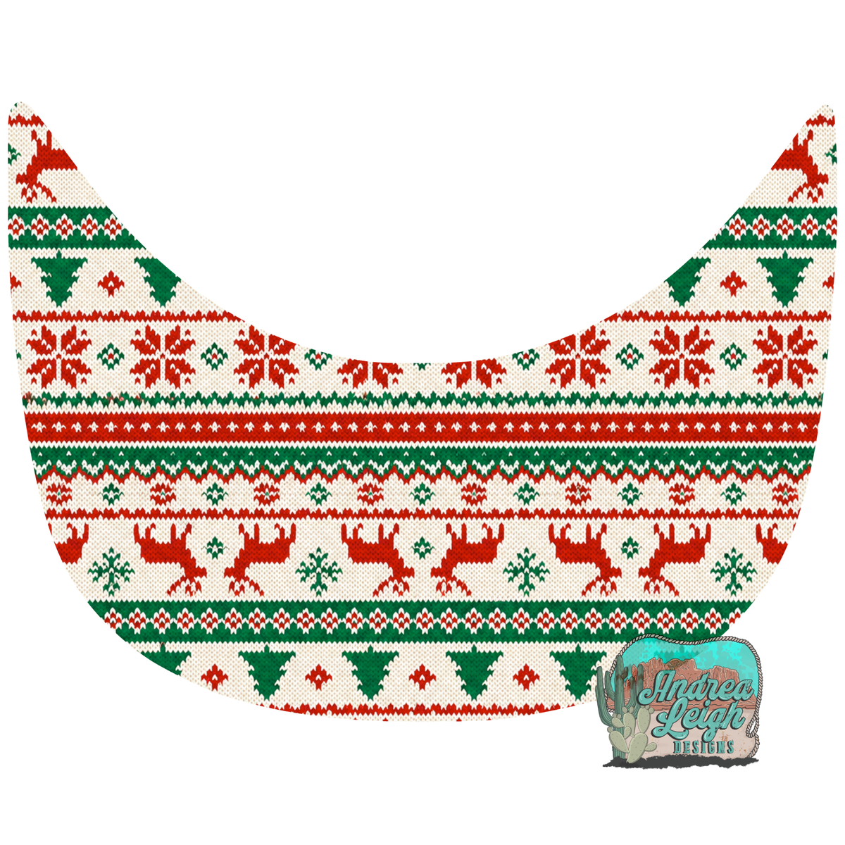 Ugly Christmas Sweater Hat Brim DTF Transfer