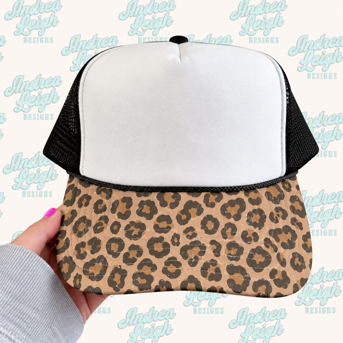 Lighter Leopard Print Hat Brim DTF Transfer
