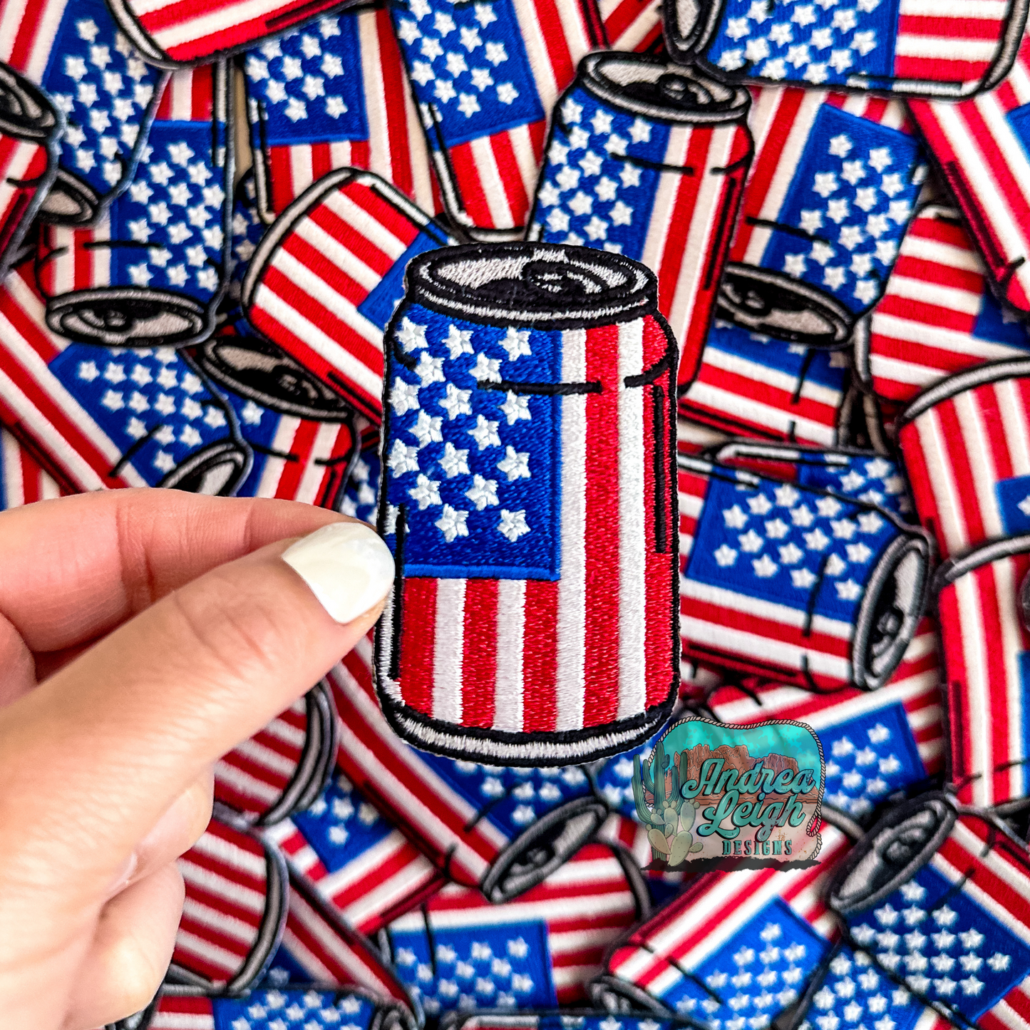 ALD EXCLUSIVE- American Flag Beer Embroidered Patch
