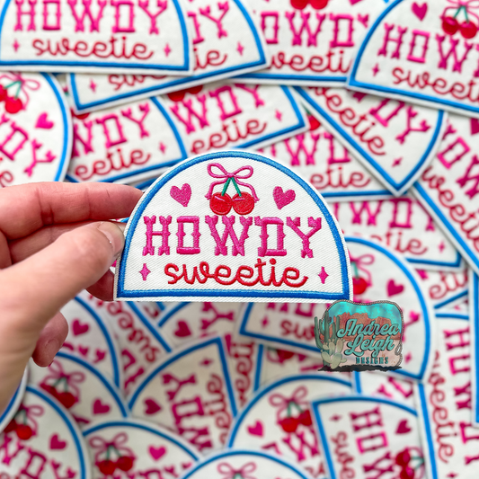 Howdy Sweetie Embroidered Patch