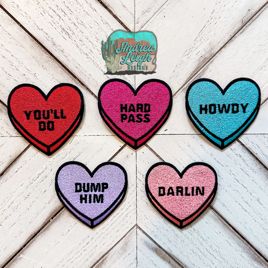 ALD EXCLUSIVE: Candy Hearts Embroidered Patches