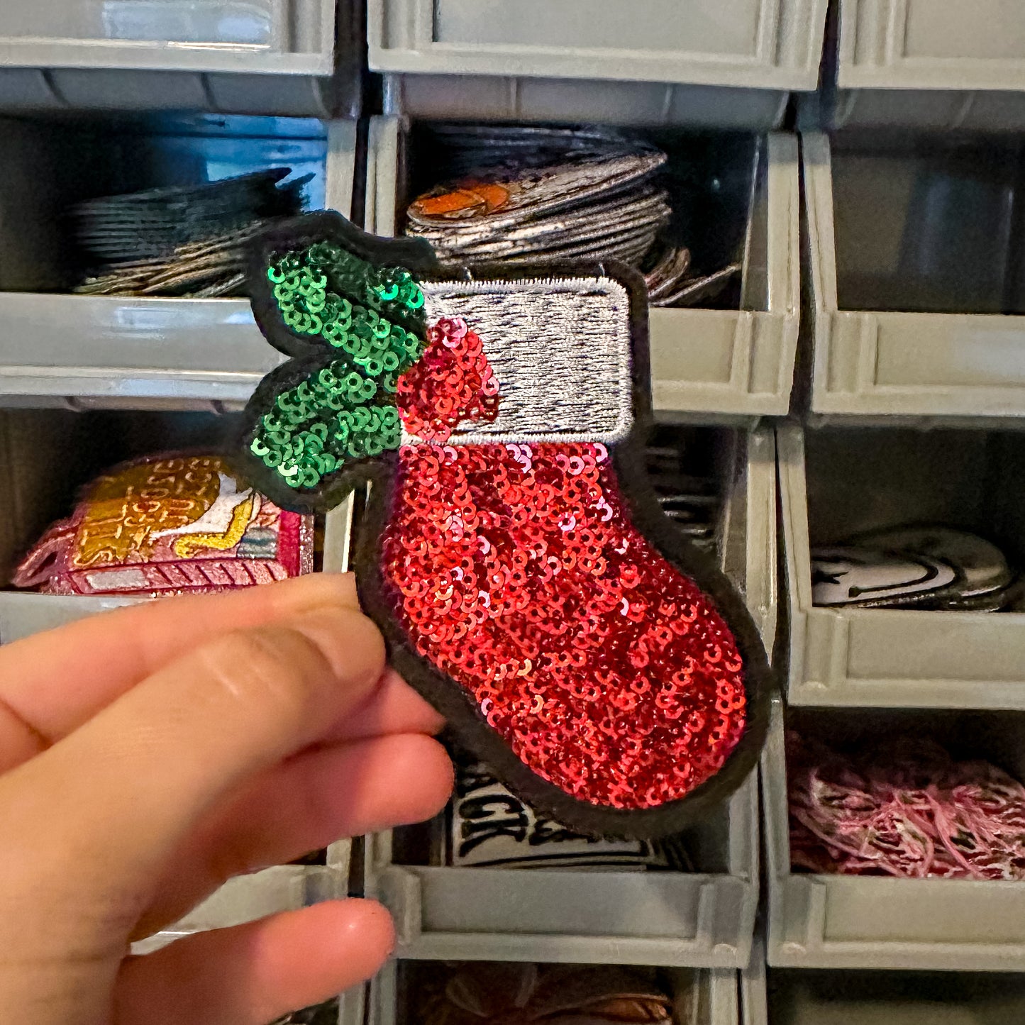 Stocking Embroidered Patch