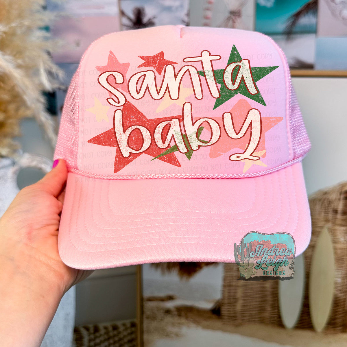 DTF Transfers Santa Baby