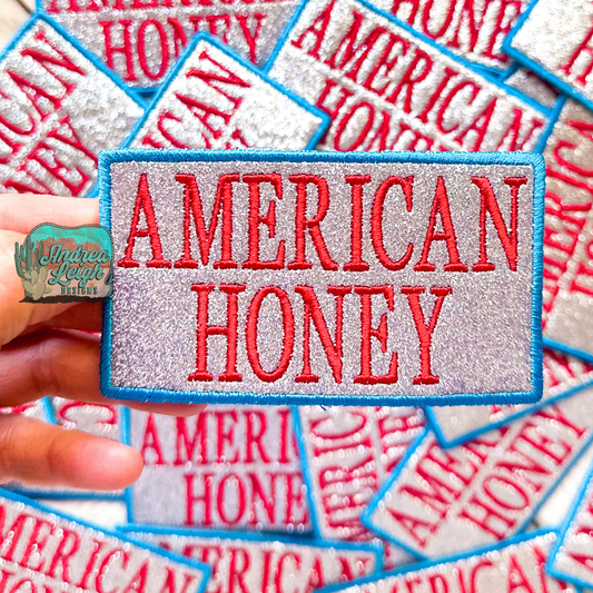 ALD EXCLUSIVE- American Honey Glitter Handmade Embroidered Patch