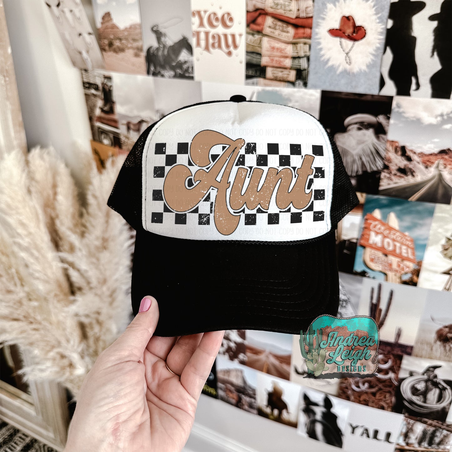 DTF Transfers Aunt Checkered