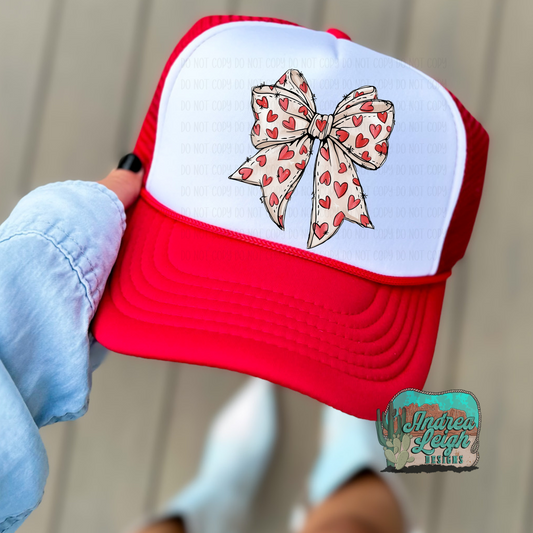 DTF Transfers Coquette Heart Bow