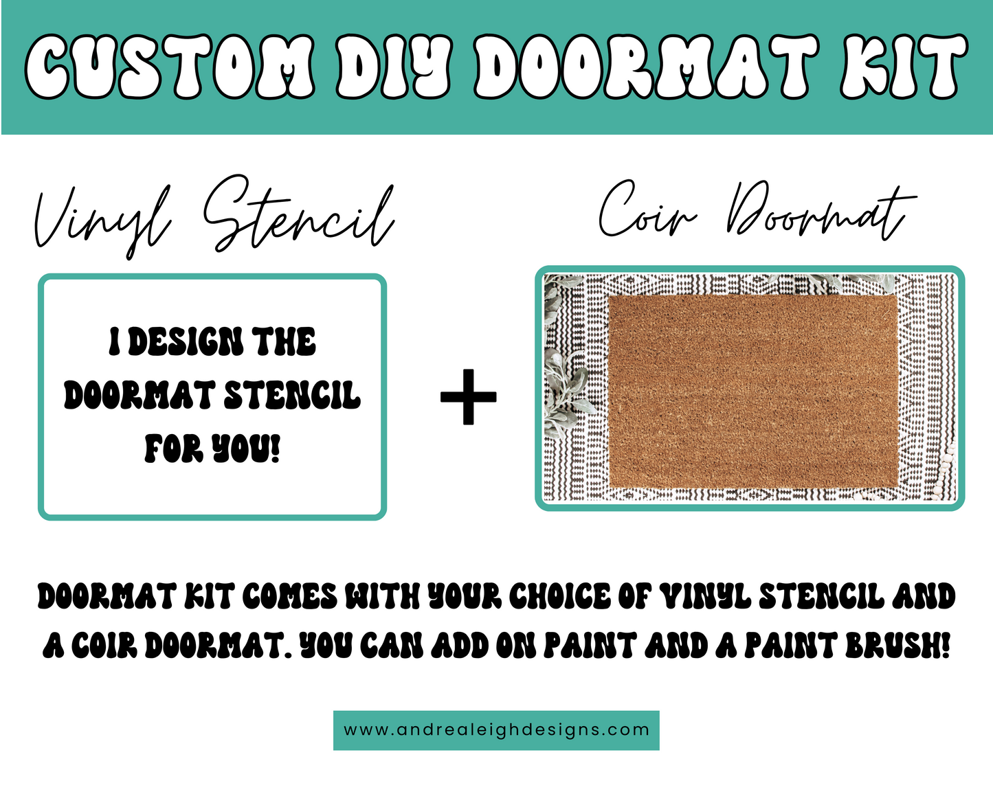 DIY Doormat Kit with Custom Stencil