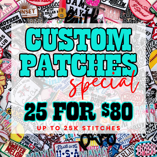 1st Time Custom Patch Special