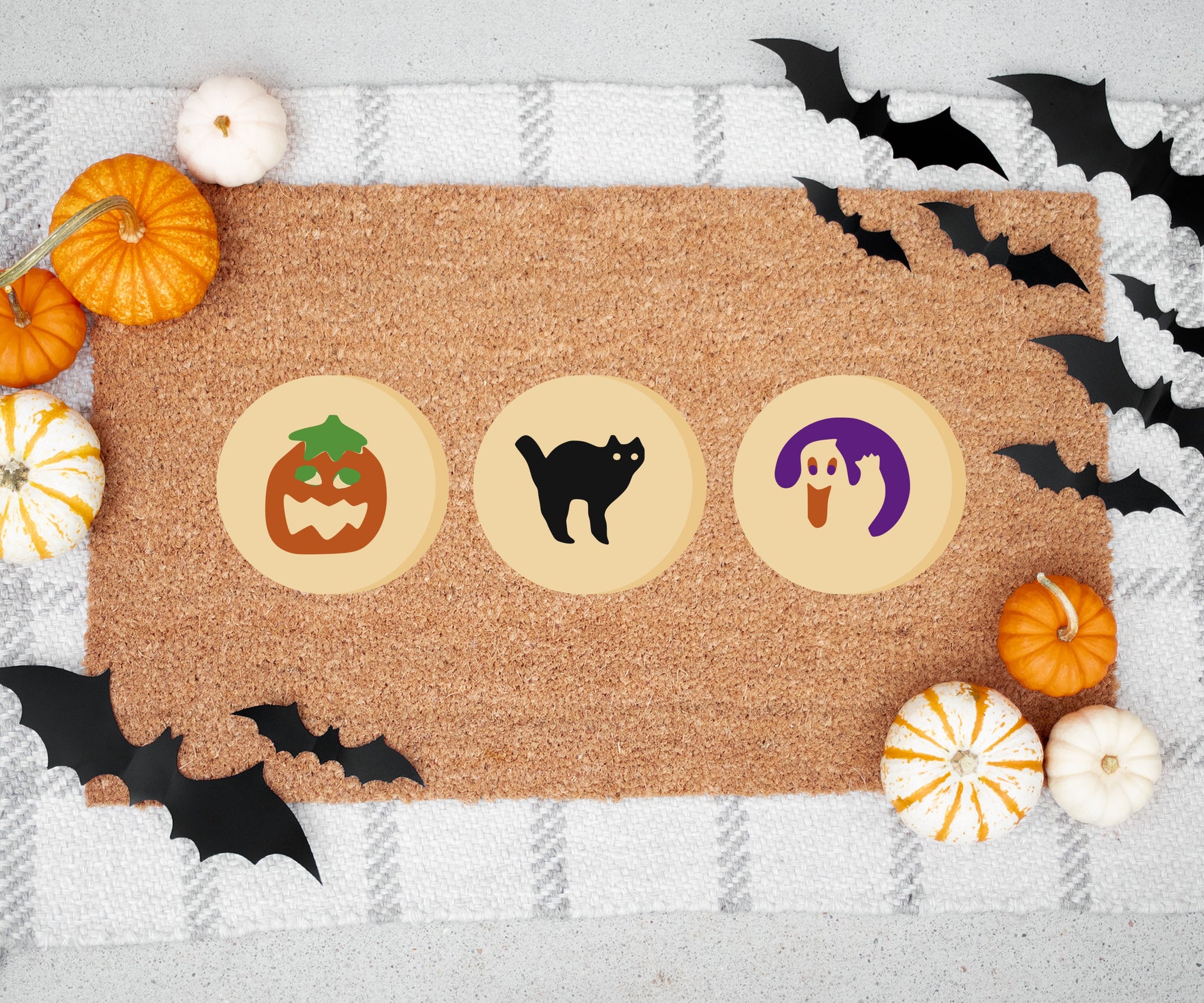 Halloween Sugar Cookies Doormat