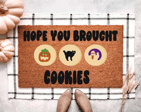 Hope You Brought Cookies Doormat