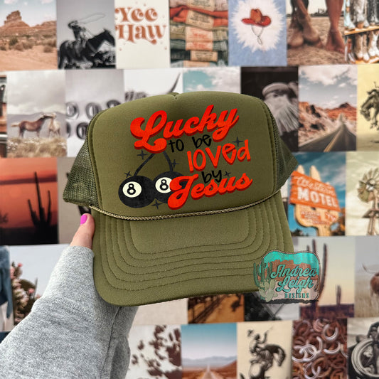 DTF Transfers Lucky to be Loved by Jesus