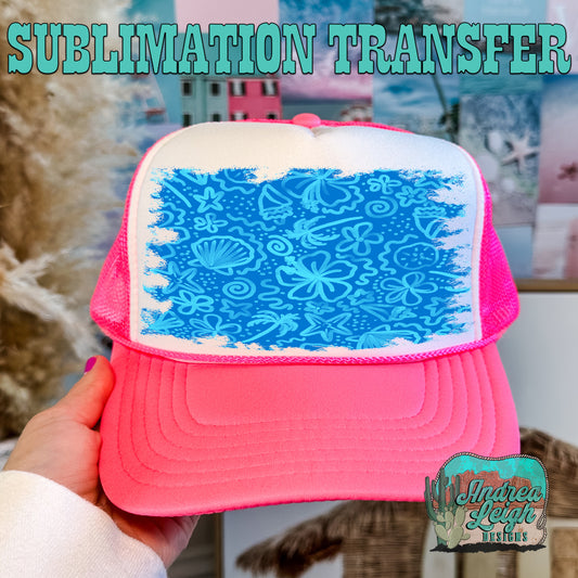 Watercolor Summer Sublimation Transfer