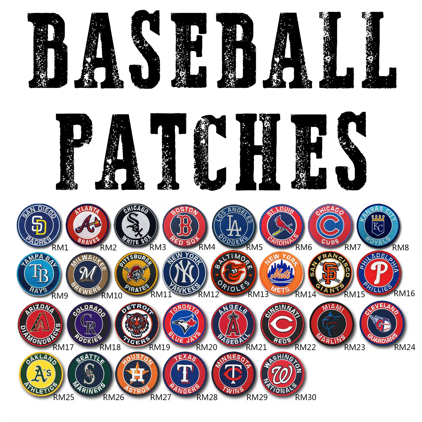 Baseball 2 Embroidered Patch