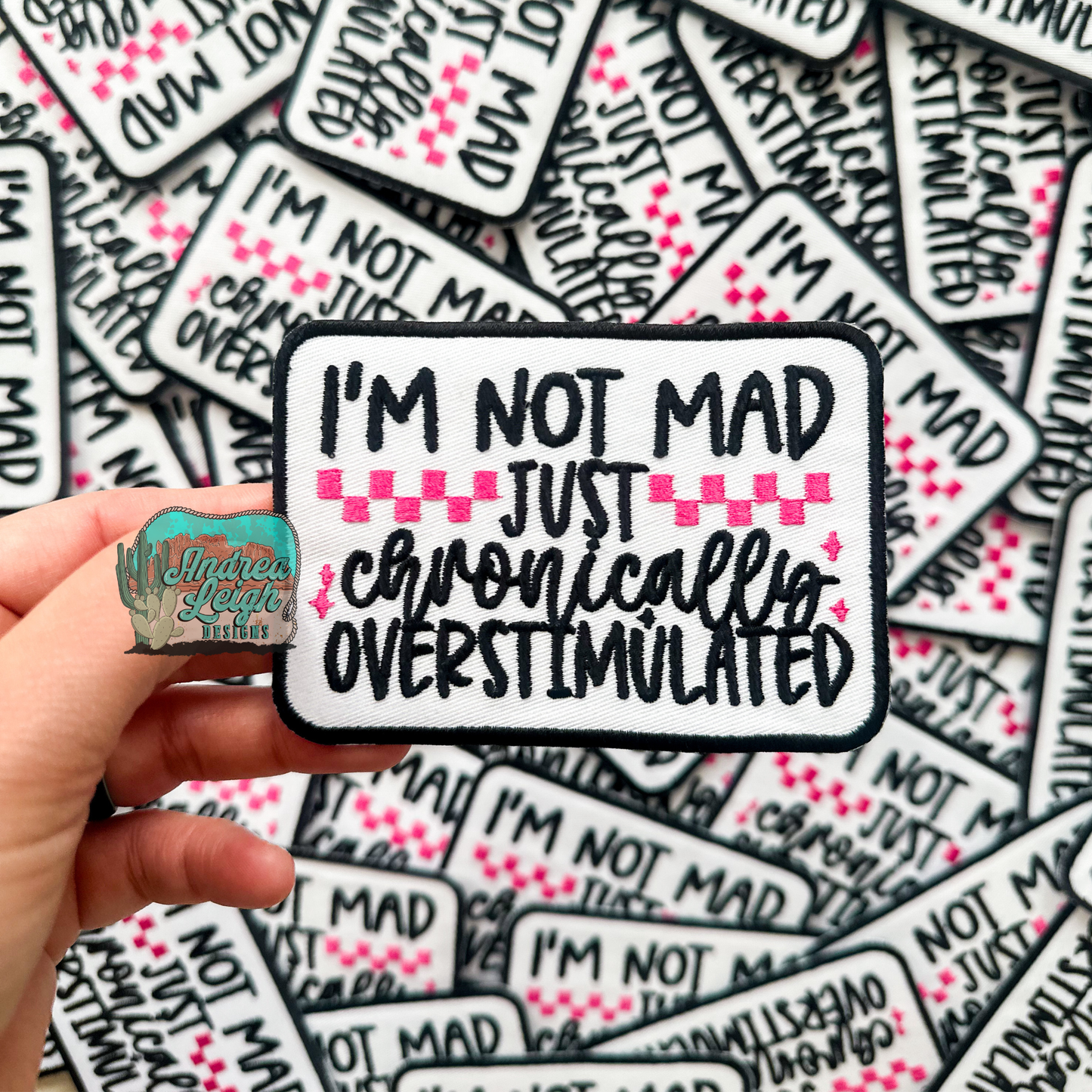 ALD EXCLUSIVE- Chronically Overstimulated Embroidered Patch