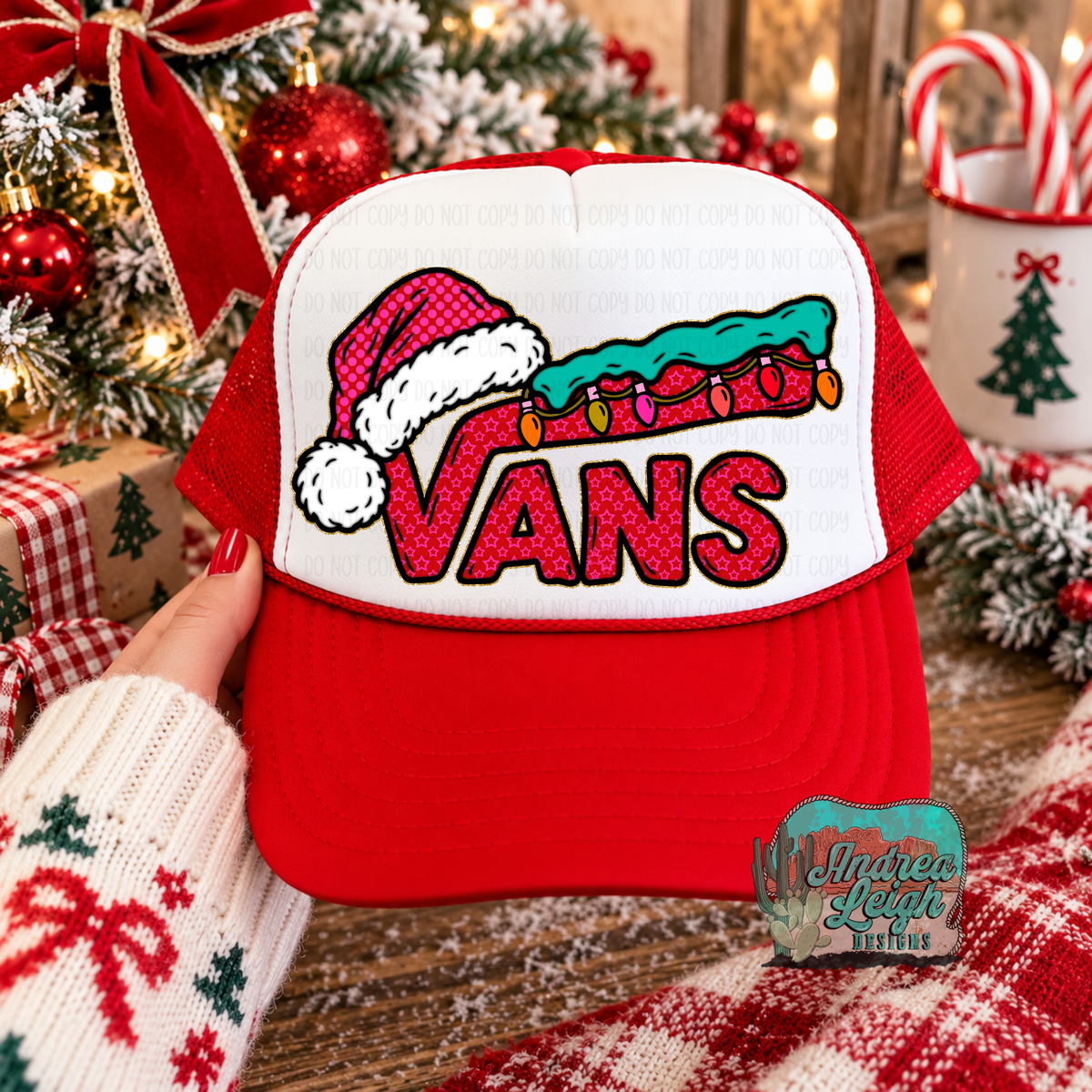 DTF Transfers Vans Christmas