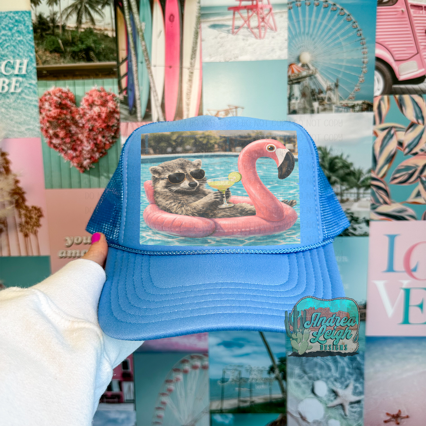 DTF Transfers Raccoon Summer