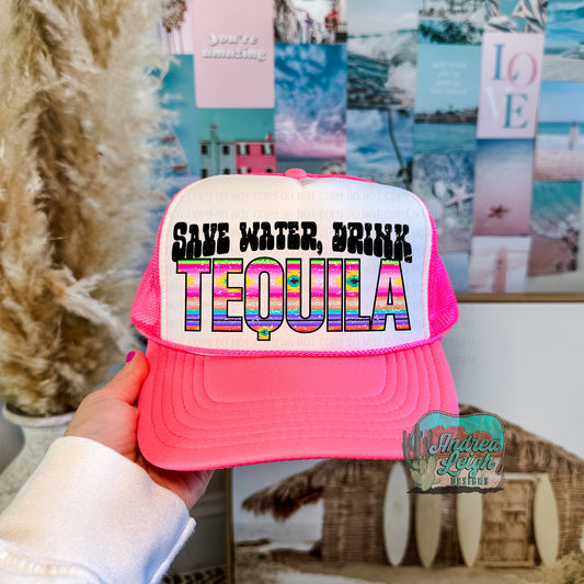 DTF Transfers Save Water Drink Tequila