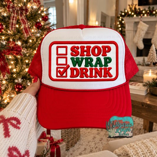 DTF Transfers Faux Embroidery Patch Shop Wrap Drink