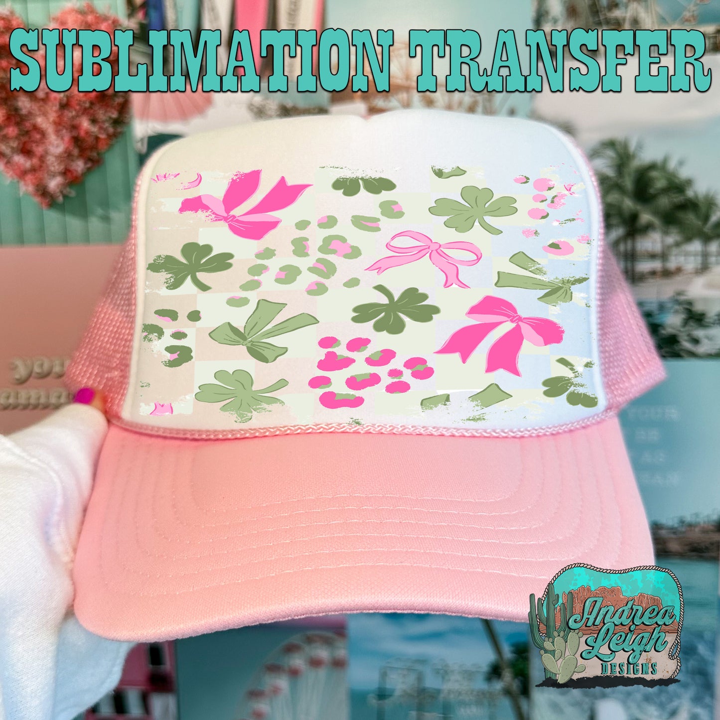 St.Patricks Day Bows Sublimation Transfer