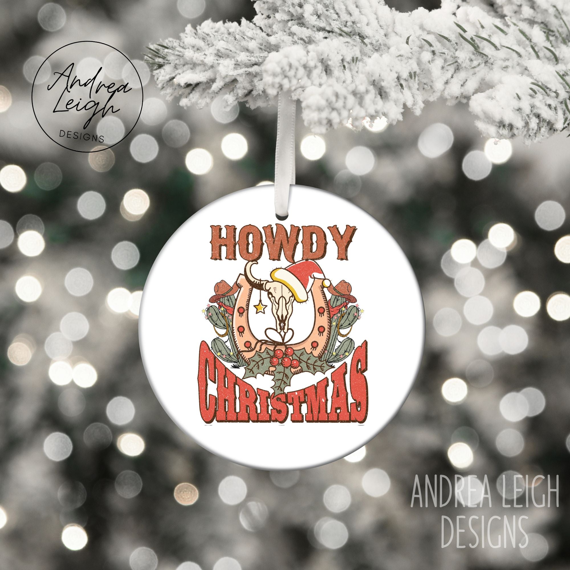 Howdy Christmas Ornament