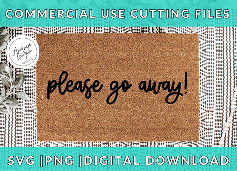 Please Go Away Doormat Digital Download