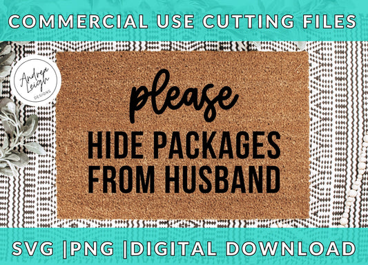 Hide Packages Doormat Digital Download