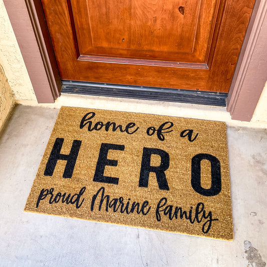 Home of a Hero Doormat