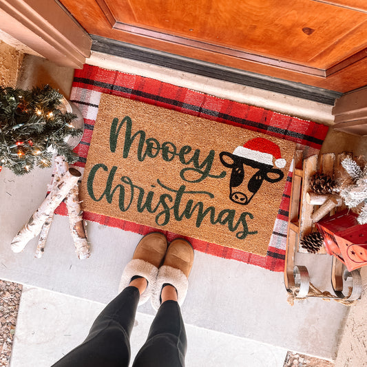 Mooey Christmas Doormat