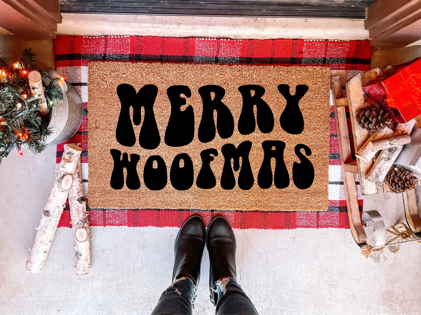 Merry Woofmas Doormat