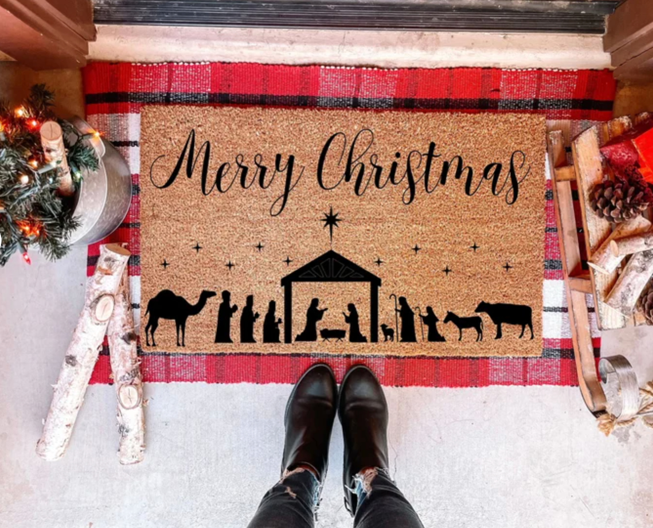 Nativity Doormat