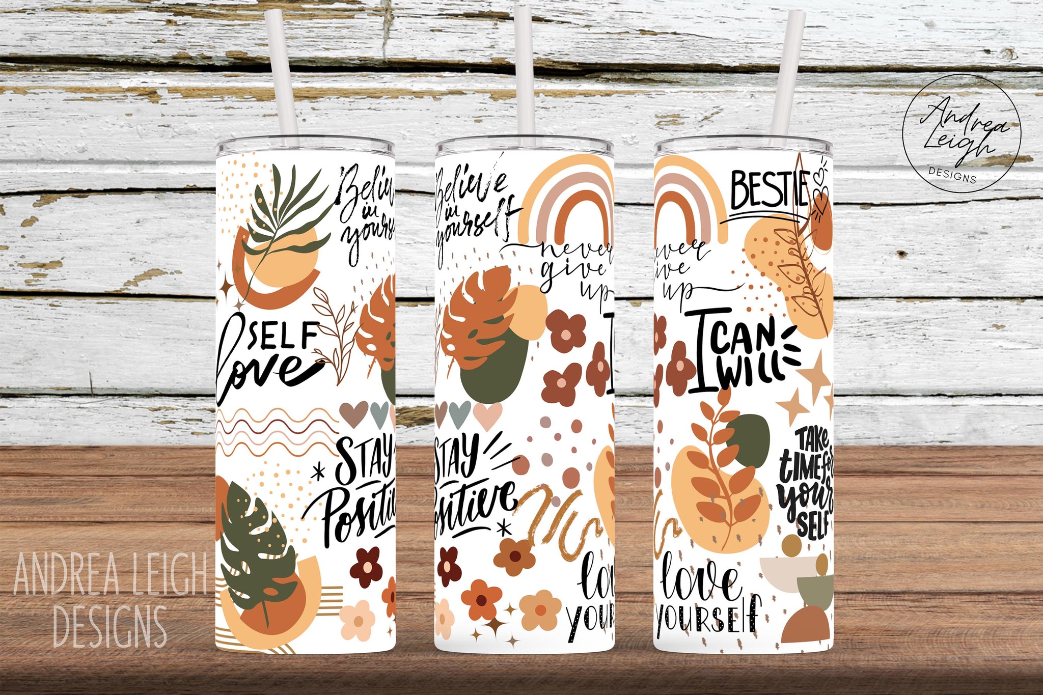 Boho Daily Affirmations Tumbler
