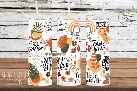 Boho Daily Affirmations Tumbler