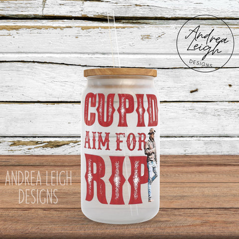 Cupid Aim for Rip Glass Can