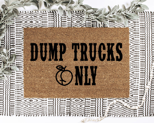 Dump Trucks Only Doormat