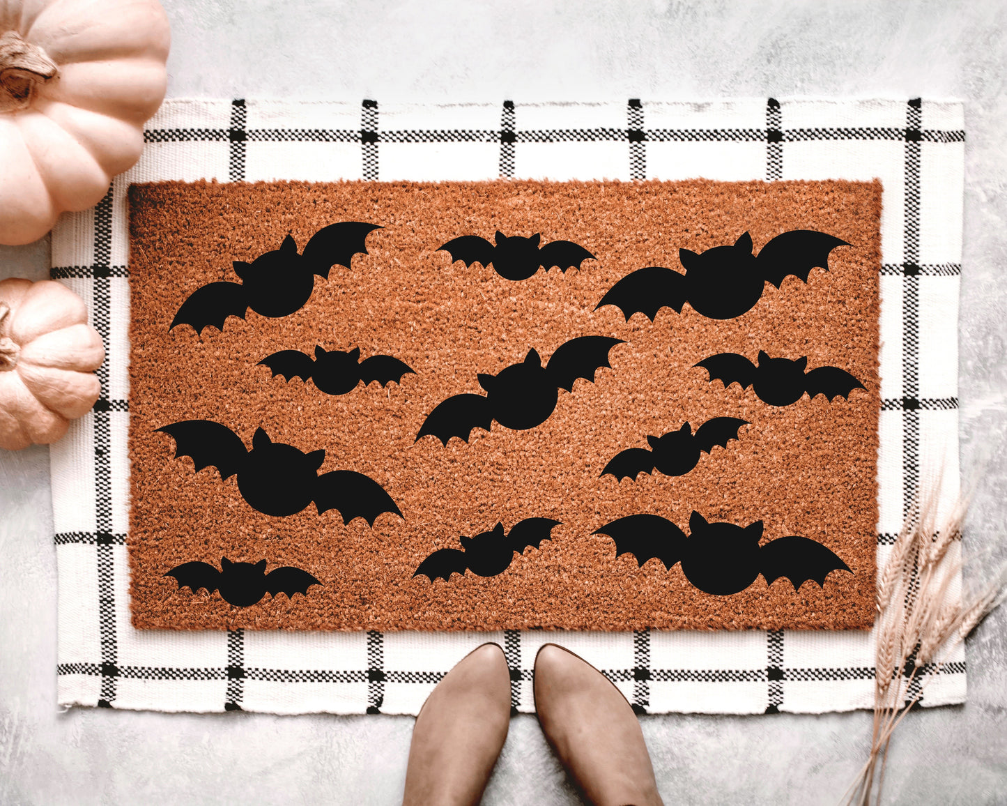 Halloween Bats Doormat
