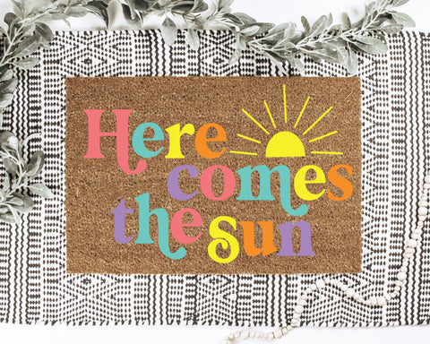 Here Comes the Sun Doormat