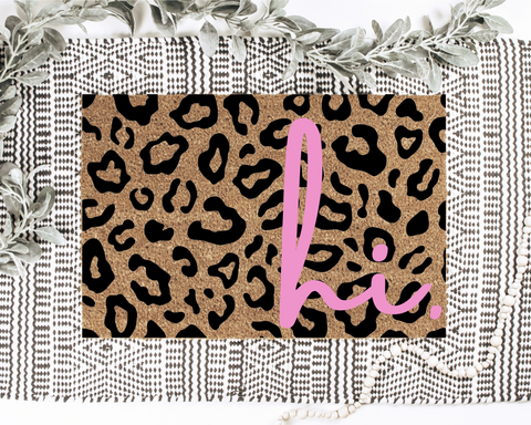 Hi Leopard Print Doormat