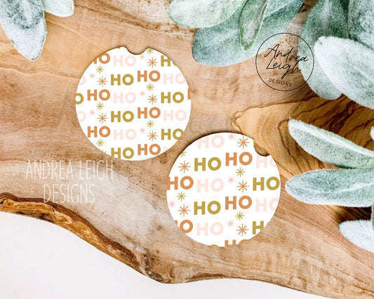 HO HO HO Car Coasters
