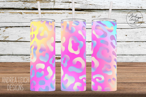 Holographic Leopard Print Tumbler