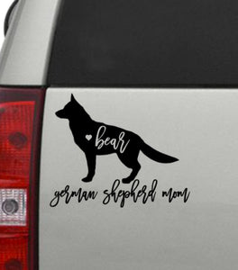 German Shepherd Mom Vinyl Decal Sticker