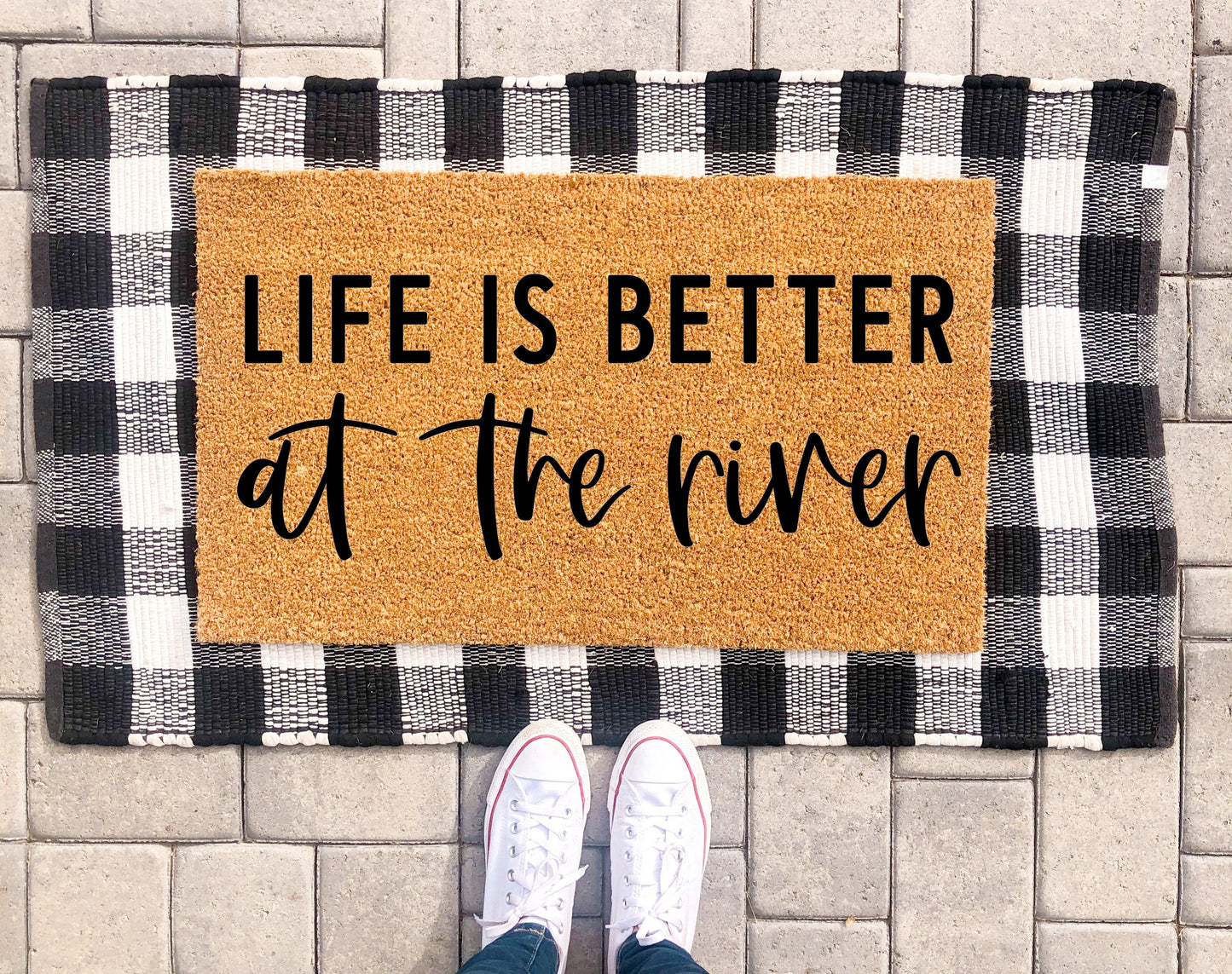 Life is Better On The River Doormat