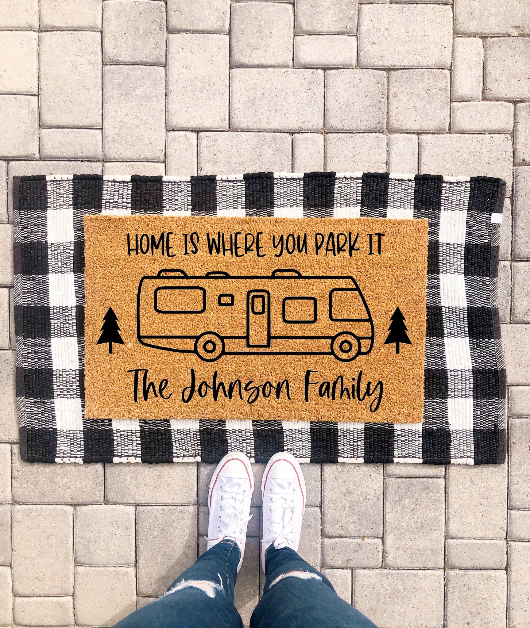 Home Is Where You Park It Doormat