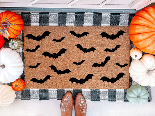 Bats Halloween Doormat