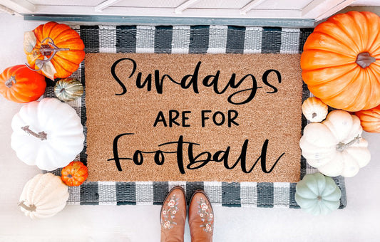 Sundays are for Football Doormat