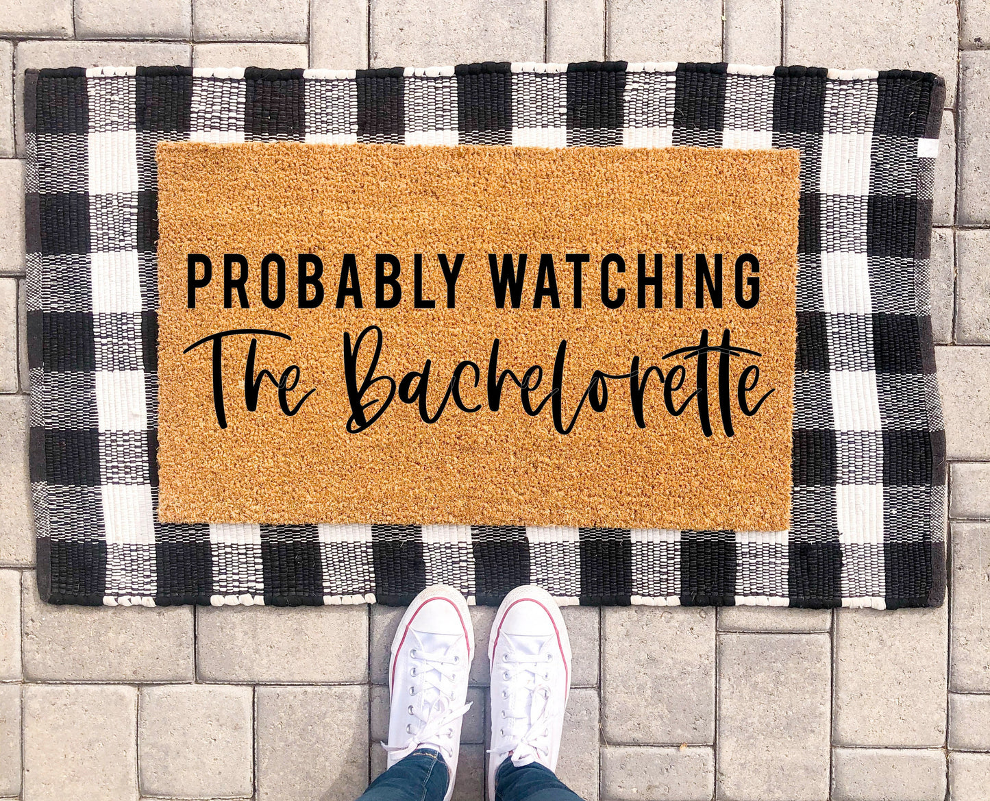 Probably Watching The Bachelorette Doormat