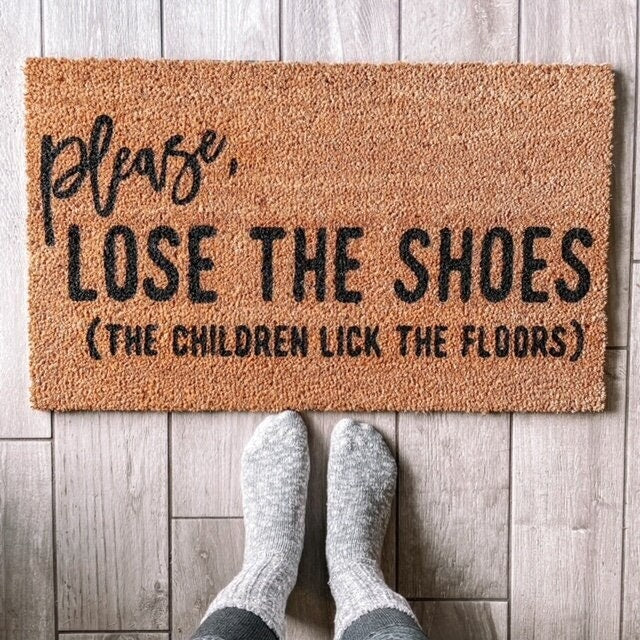 Please Lose the Shoes Doormat