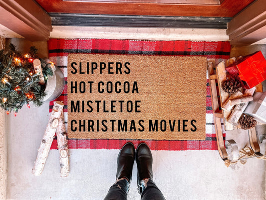 Holiday List Doormat