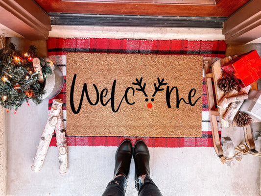 Welcome Reindeer Doormat