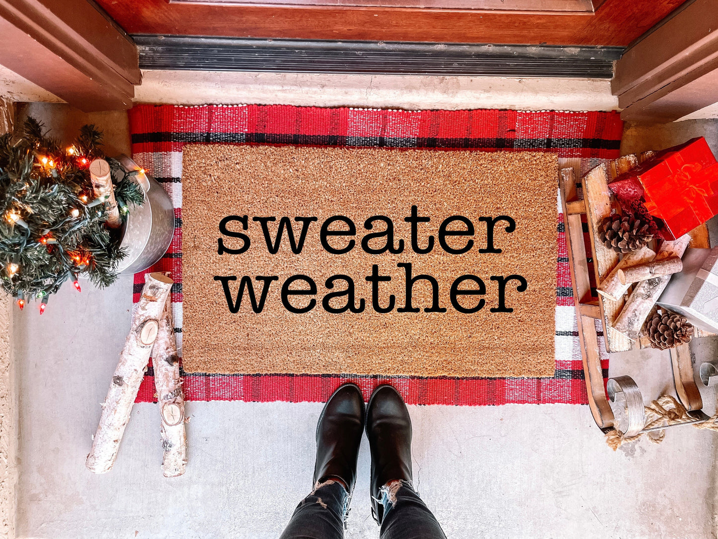 Sweater Weather Doormat