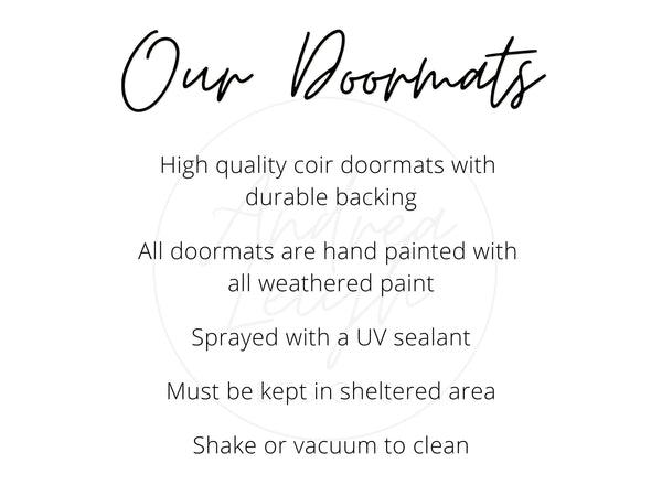 Welcome Paw Print Doormat